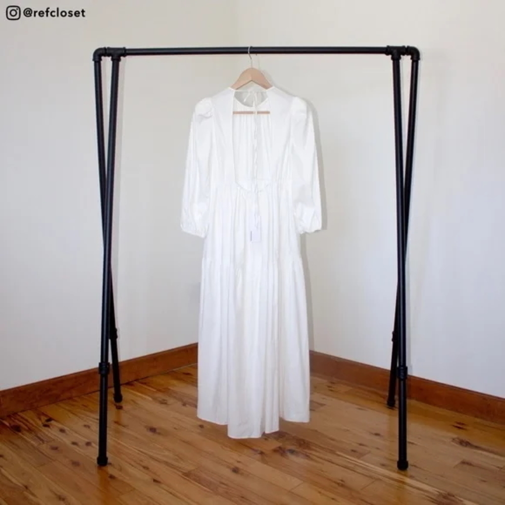 Reformation Backless White Midi Dress - Picture 3 of 4